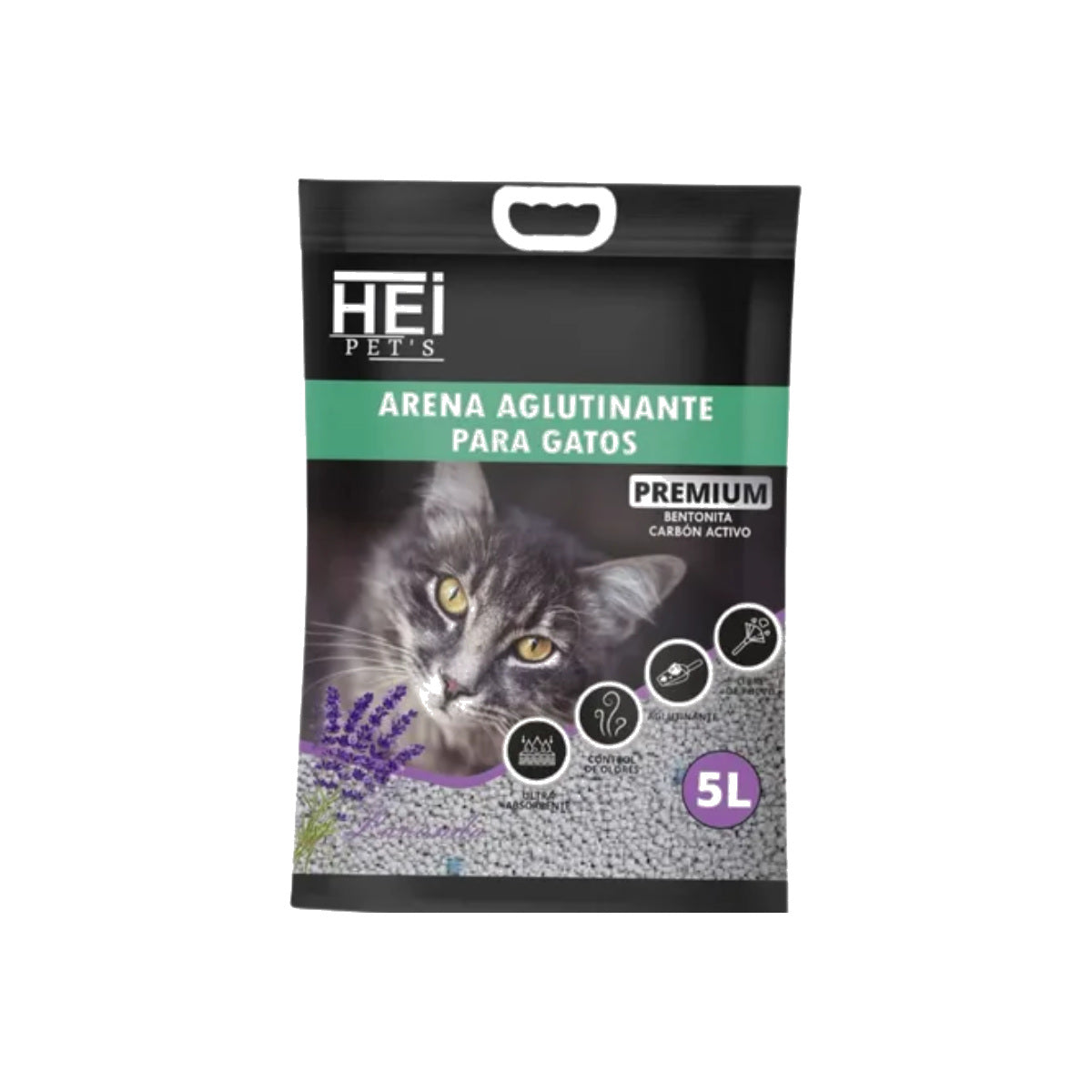 HEI PET'S Arena Aglutinante Premium para Gatos 4 kg (5 L)