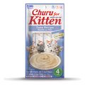 Envase INABA Churu Kitten sabor atún, pack de 4 tubos